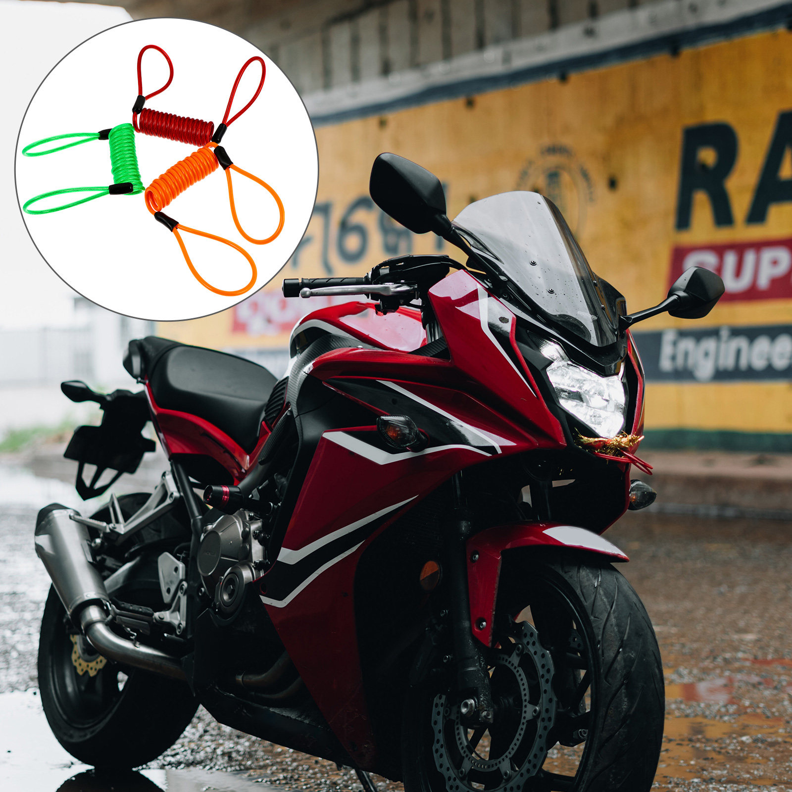 Disc Lock Brake - 3 Adet Hırsızlık Önleyici Hatırlatma Kablosu