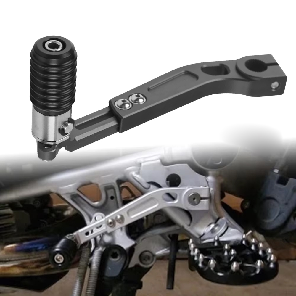 Motorcycle Gear Adventure - Motosiklet alüminyum ayarlanabilir katlanır dİşlİ vardİyaci