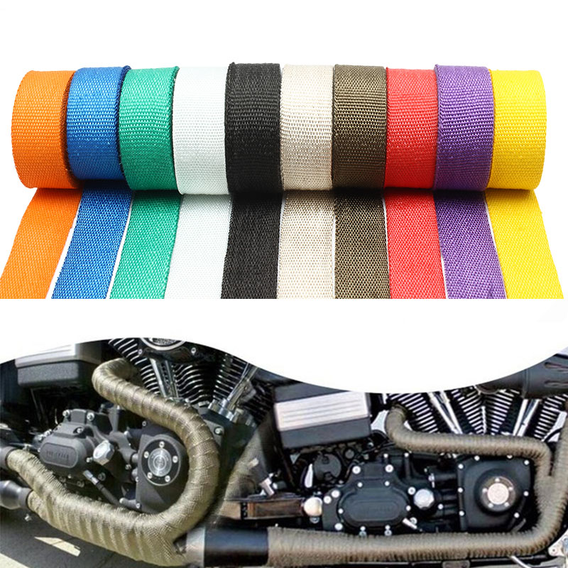 Exhaust Wrap Titanium - Enduro motosiklet susturucu egzoz termal bant