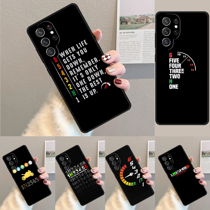 Motorcycle Gear Quotes - Motosiklet Desenli Silikon Telefon Kılıfı Samsung