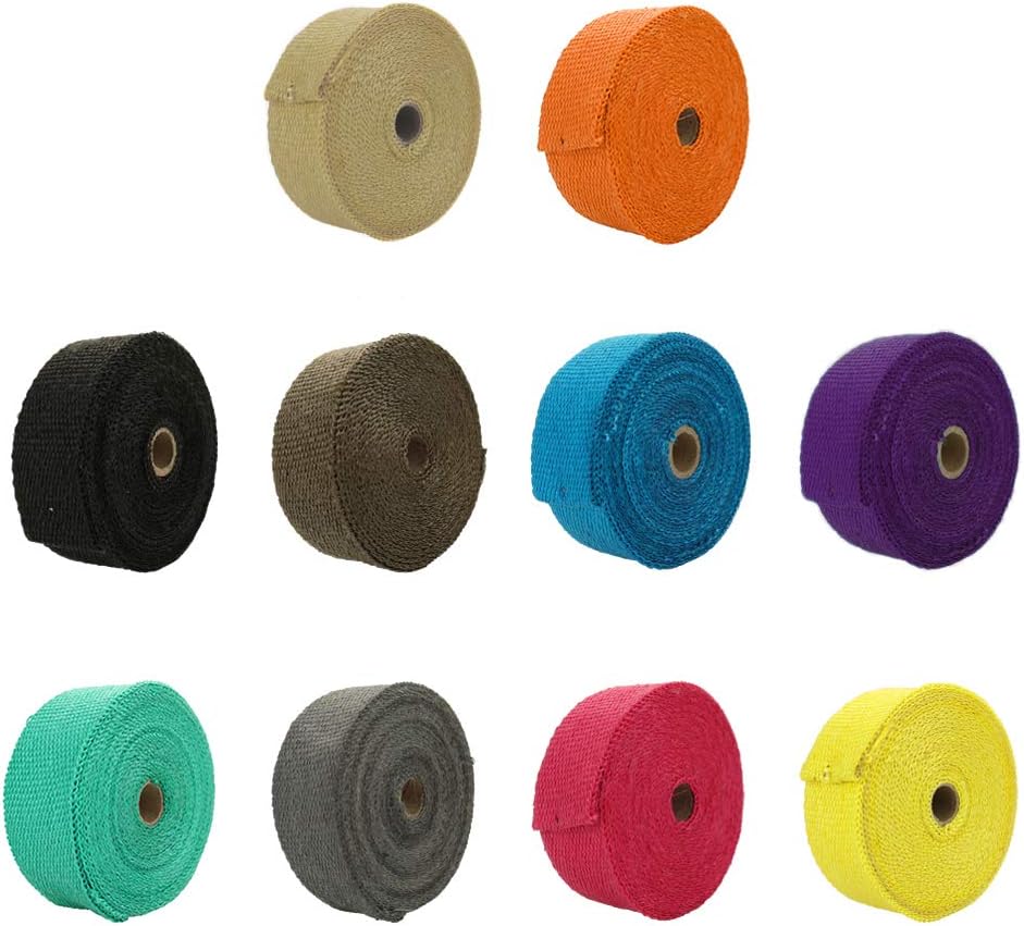 Exhaust Wrap Titanium - Yüksek Kaliteli Fiberglas 1M 5M 10M