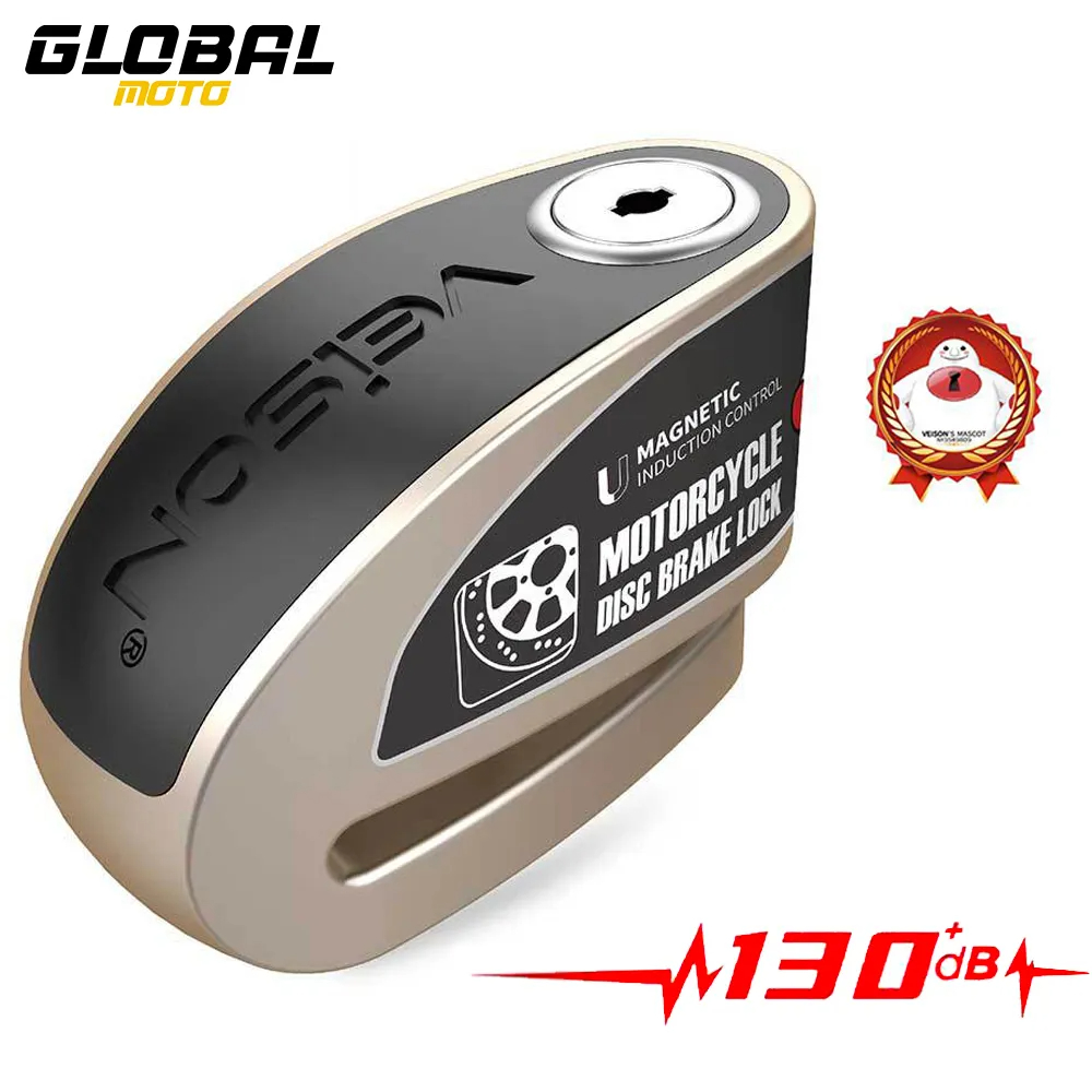 Disc Lock Brake - Su geçirmez motosiklet alarmı kilidi bisiklet
