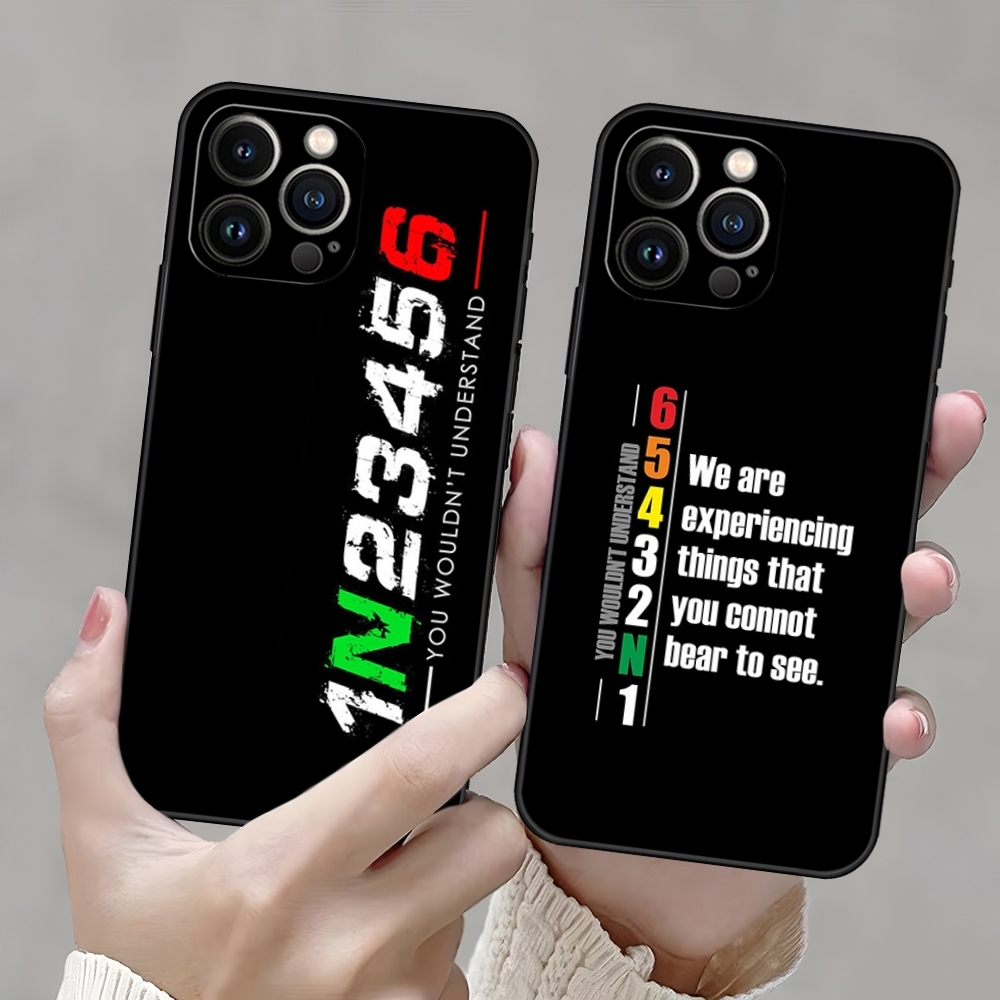 Motorcycle Gear Quotes - 1N23456 Motosiklet Sürücüsü Tasarımı Telefon Kılıfı