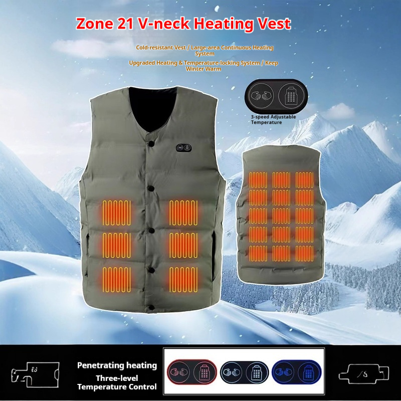 Motorcycle Gear Vest - Kış Yeni Stil 21 Bölge V