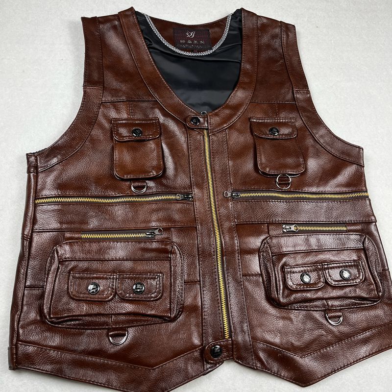 Sığır derisi Hakiki Deri Yelek - Motorcycle Gear Vest incelemesi ve fiyatı