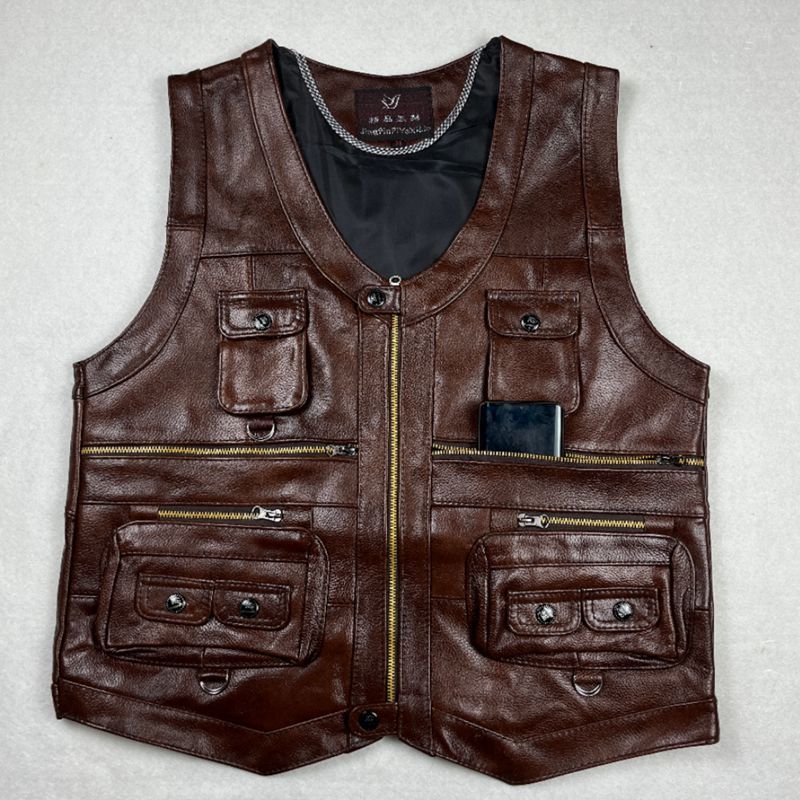 Sığır derisi Hakiki Deri Yelek - Motorcycle Gear Vest incelemesi ve fiyatı