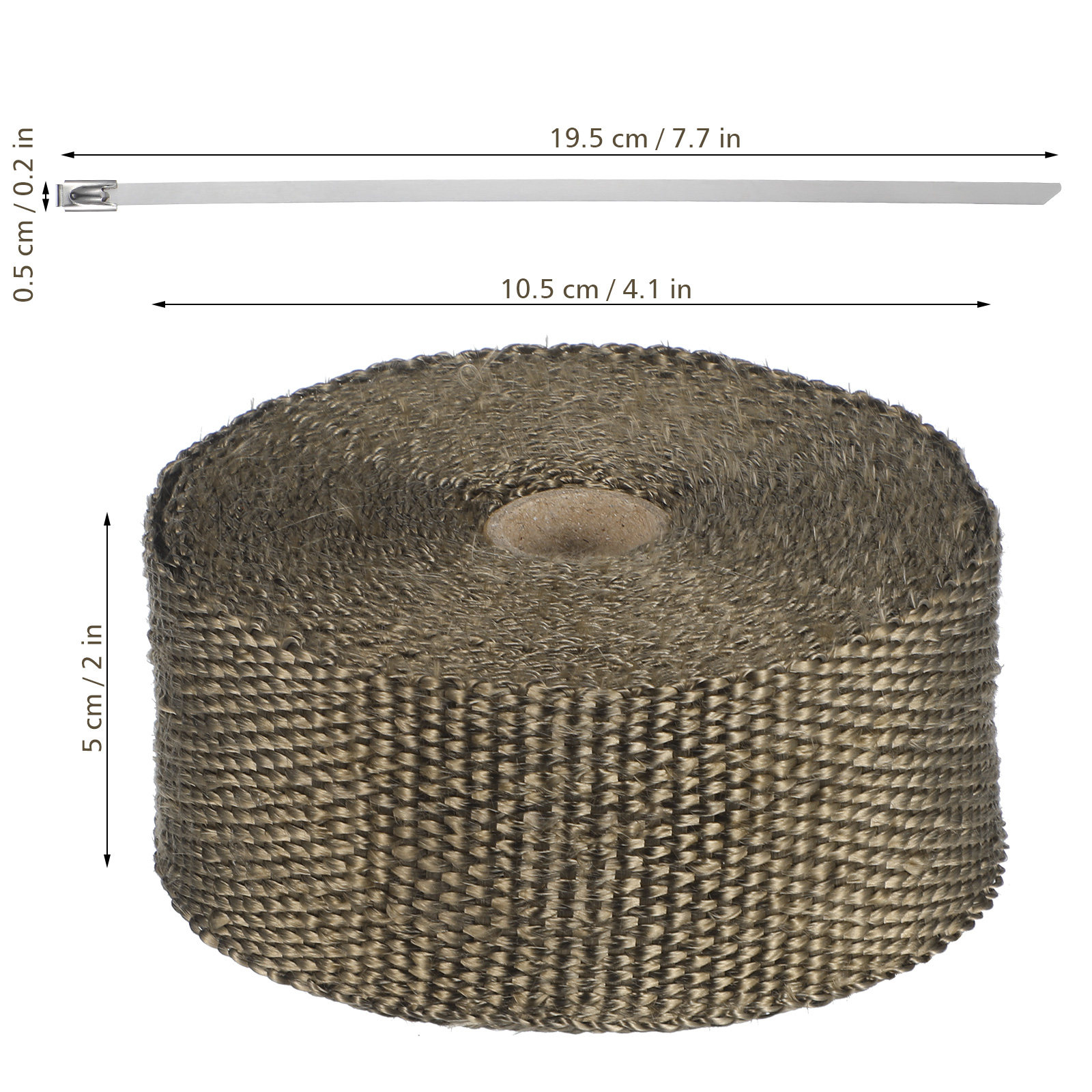 6 Adet Premium Titanyum Egzoz  - Exhaust Wrap Titanium incelemesi ve fiyatı