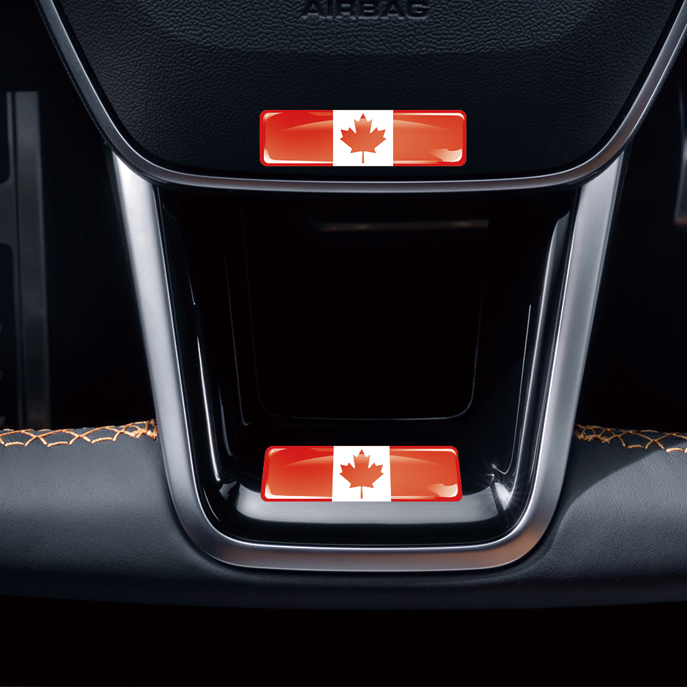 Kanada Bayrağı 3D Epoksi Reçin - Motorcycle Gear Canada incelemesi ve fiyatı